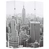 vidaXL Taitettava tilanjakaja 160x170 cm New Yorkin p&auml;iv&auml;maisema