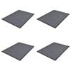 vidaXL PVC Ovimatot 4 kpl harmaa 90x60 cm