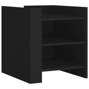 vidaXL Y&ouml;p&ouml;yt&auml; musta 45x50x50 cm tekninen puu