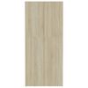 vidaXL Säilytyskaappi sonoma tammi 80x35,5x180 cm lastulevy