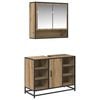 vidaXL Kylpyhuonekalustesetti 2 kpl Artisan tammi 80 x 33 x 60 cm
