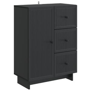vidaXL Sivup&ouml;yt&auml; laatikon kanssa Musta 66 x 34,5 x 90 cm Tekninen puu