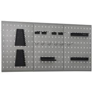 vidaXL Sein&auml;&auml;n kiinnitett&auml;v&auml;t ty&ouml;kalutaulut 3 kpl 40x58 cm ter&auml;s