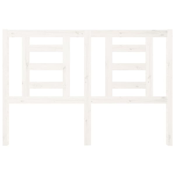 vidaXL S&auml;ngynp&auml;&auml;ty valkoinen 126x4x100 cm t&auml;ysi m&auml;nty