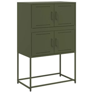 vidaXL Senkki oliivinvihre&auml; 68,5x38,5x107 cm ter&auml;s