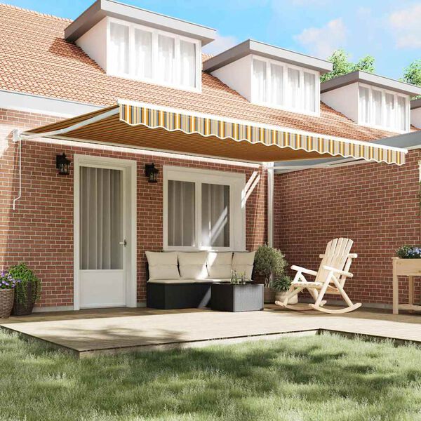 vidaXL Vetoutuva markiisi Moniv&auml;rinen 450 &times; 300 cm