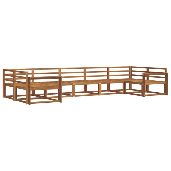 vidaXL Ulkosohvakokoelma 7 pcs Luonnollinen Tihe&auml; akasiapuu