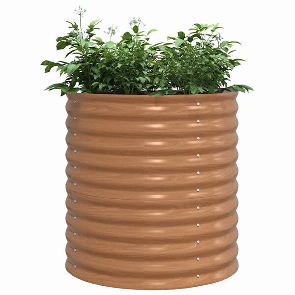 vidaXL Korotettu penkki Ruskea 80 x 80 x 81 cm Ter&auml;s