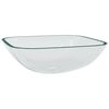 vidaXL Pesuallas lasi 42x42x14 cm l&auml;pikuultava