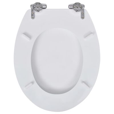 vidaXL WC-istuimet soft-close kansilla 2 kpl MDF valkoinen