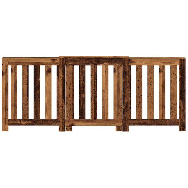 vidaXL L&auml;mp&ouml;patterin suoja vanha puu 205x21,5x83,5 cm tekninen puu