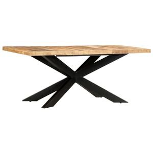 vidaXL Ruokap&ouml;yt&auml; 180x90x76 cm t&auml;ysi karkea mangopuu