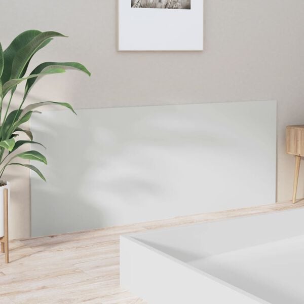 vidaXL S&auml;ngynp&auml;&auml;ty korkeakiilto valkoinen 200x1,5x80 cm tekninen puu