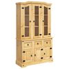 vidaXL Kaappi Corona ruskea 112x43x191,5 cm t&auml;ysi Meksikon m&auml;nty