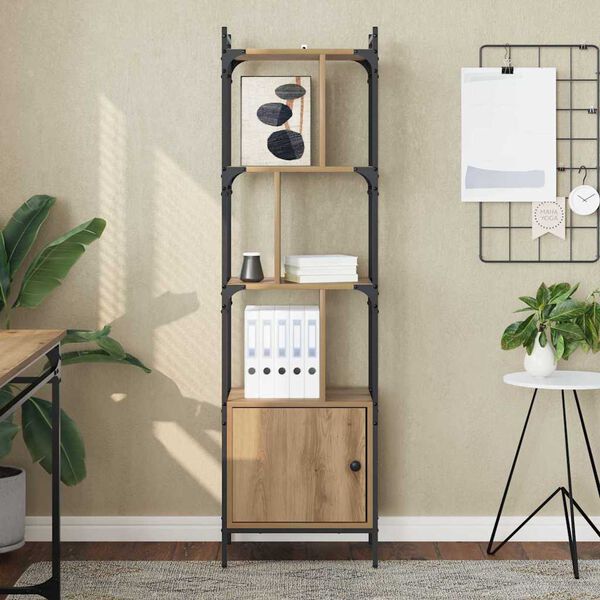 vidaXL Kirjahylly Artisan tammi 44,5 x 30 x 154,5 cm Tekninen puu