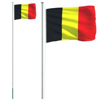 vidaXL Belgian lippu ja lipputanko 6,23 m alumiini
