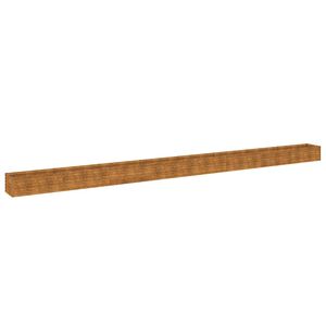 vidaXL Korotettu kukkalaatikko 770x50x36 cm Corten ter&auml;s