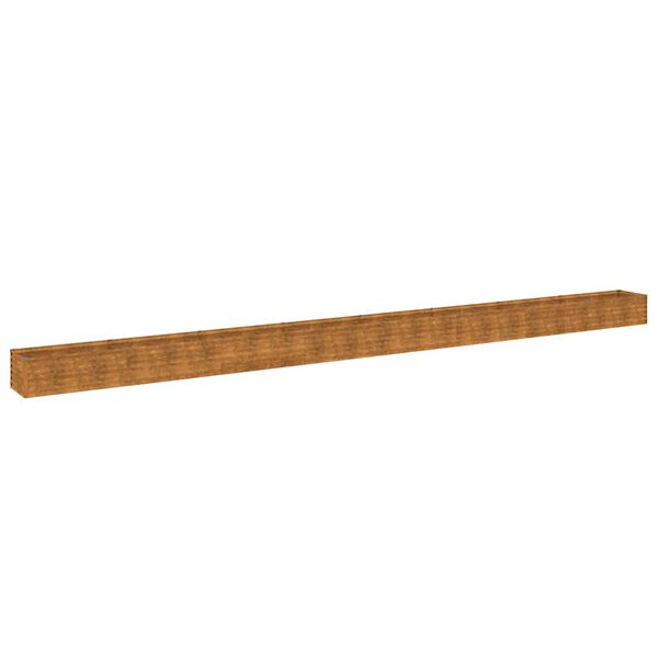 vidaXL Korotettu kukkalaatikko 770x50x36 cm Corten ter&auml;s
