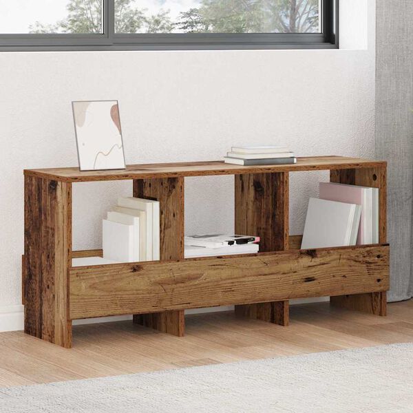 vidaXL Lehtiteline Vanha puu 102 x 30 x 45 cm