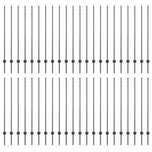 vidaXL Aitalatu 44 pcs Harmaa 180 cm Ter&auml;s