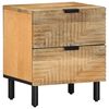 vidaXL Y&ouml;p&ouml;yt&auml;kaappi Ruskea 40x33x46 cm Massiivipuu Mango