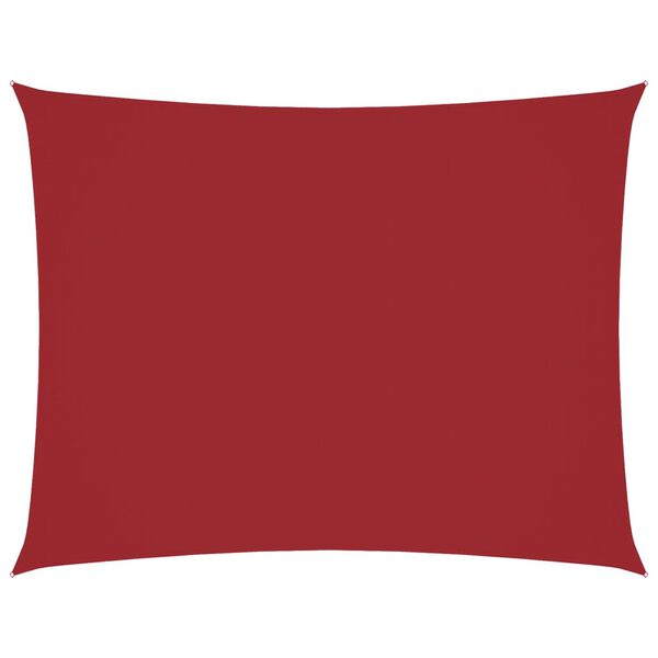 vidaXL Aurinkopurje Oxford-kangas suorakaide 6x8 m punainen