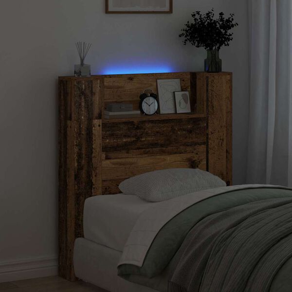 vidaXL P&auml;&auml;tylevy hyllyll&auml; Vanha puu 100 x 15 x 103,5 cm Tekninen puu