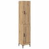 vidaXL Korkea kaappi Artisan tammi 34,5 x 34 x 180 cm Tekninen puu