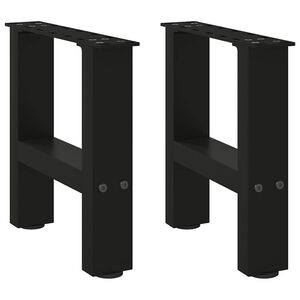 vidaXL Sohvap&ouml;yd&auml;n jalat mustat 2 kpl 30x(30-31) cm ter&auml;s