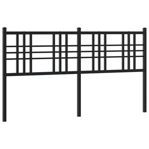 vidaXL Metallinen vaihtop&auml;&auml;ty musta 160 cm