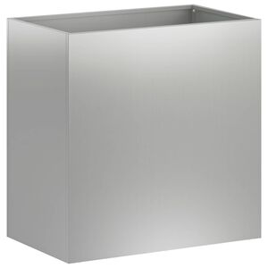 vidaXL Puutarha ruukku Hopea 50 x 30 x 50 cm Galvanoitu ter&auml;s