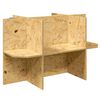 vidaXL Terraarion Perusta Ruskea 80 x 50 x 50 cm OSB