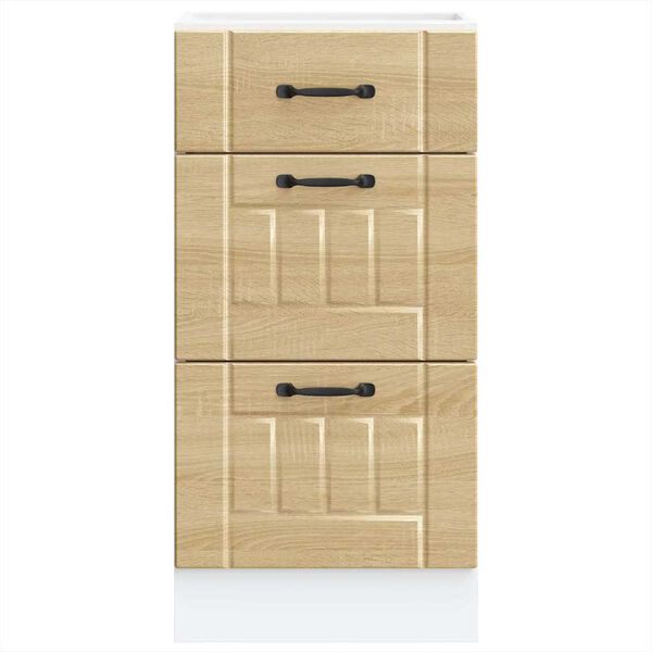 vidaXL Keitti&ouml;n pohjakaappi Lucca sonoma tammi suunniteltu puu