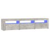vidaXL TV-taso LED-valoilla betoninharmaa 180x35x40 cm