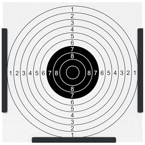 vidaXL Luotiloukku Musta 17 x 17 cm Teräs