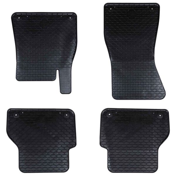 vidaXL Auton matto 4 pcs Musta Sopii Audi A6 / A7 2018-2025 4D Aft. Kumi