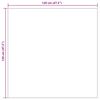 vidaXL Alue matot Neli&ouml; HUARTE Kerma 120 x 120 cm Polyesteri
