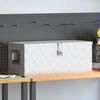 vidaXL S&auml;ilytyslaatikko hopea 70x31x27 cm alumiini