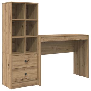 vidaXL P&ouml;yt&auml; Artisan tammi 145,5 x 40 x 127 cm 2 kpl