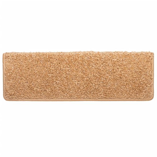 vidaXL Porrasmatot 10 kpl 65x21x4 cm Beige Suorakulmainen Reuna