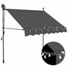 vidaXL Sis&auml;&auml;nkelattava markiisi LED-valoilla 150 cm antrasiitti