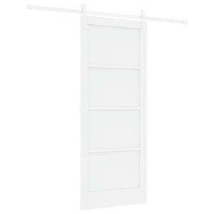 vidaXL Liukuovi valkoinen 83 x 202 cm T&auml;ysi m&auml;nty