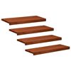 vidaXL Portaiden p&auml;&auml;llysteet 4 kpl 80 x 30 x 2 cm Ruskea