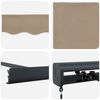 vidaXL Vetoutuva markiisi Beige 350 x 250 cm Kangas ja Metalli