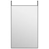 vidaXL Ovipeili musta 50x80 cm lasi ja alumiini