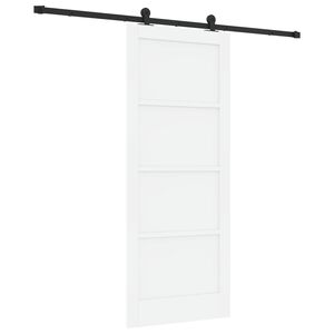 vidaXL Liukuovi ORKDAL 83 x 202 cm T&auml;ysi m&auml;nty valkoinen