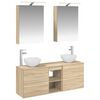 vidaXL Kylpyhuoneen kaappisetti 5 pcs Sonoma-tammi 50 x 14,5 x 70 cm
