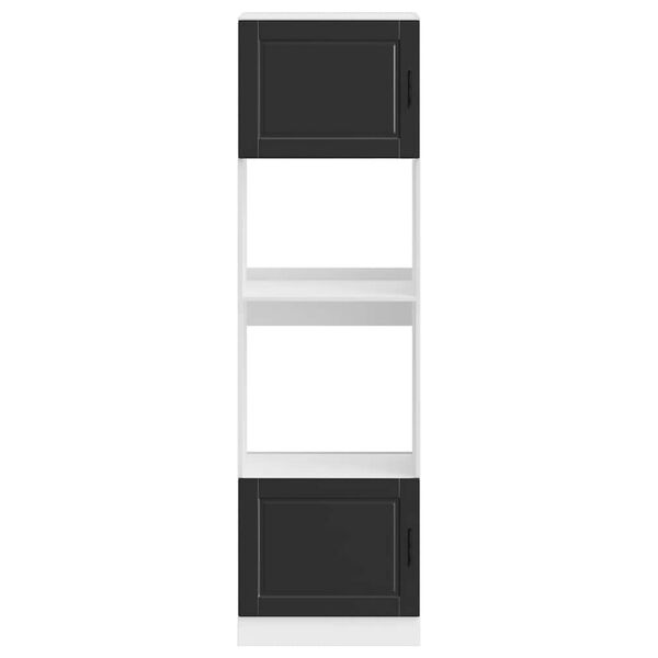 vidaXL Uunikaapit 2 kpl Porto musta suunniteltu puu tekninen puu