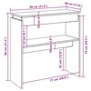 vidaXL Konsolipöytä Sonoma-tammi 80x30x80 cm tekninen puu