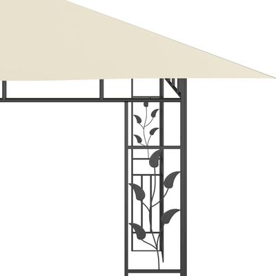 vidaXL Huvimaja hyttysverkolla 4x3x2,73 m kerma 180 g/m²